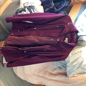Burgundy Rain Coat